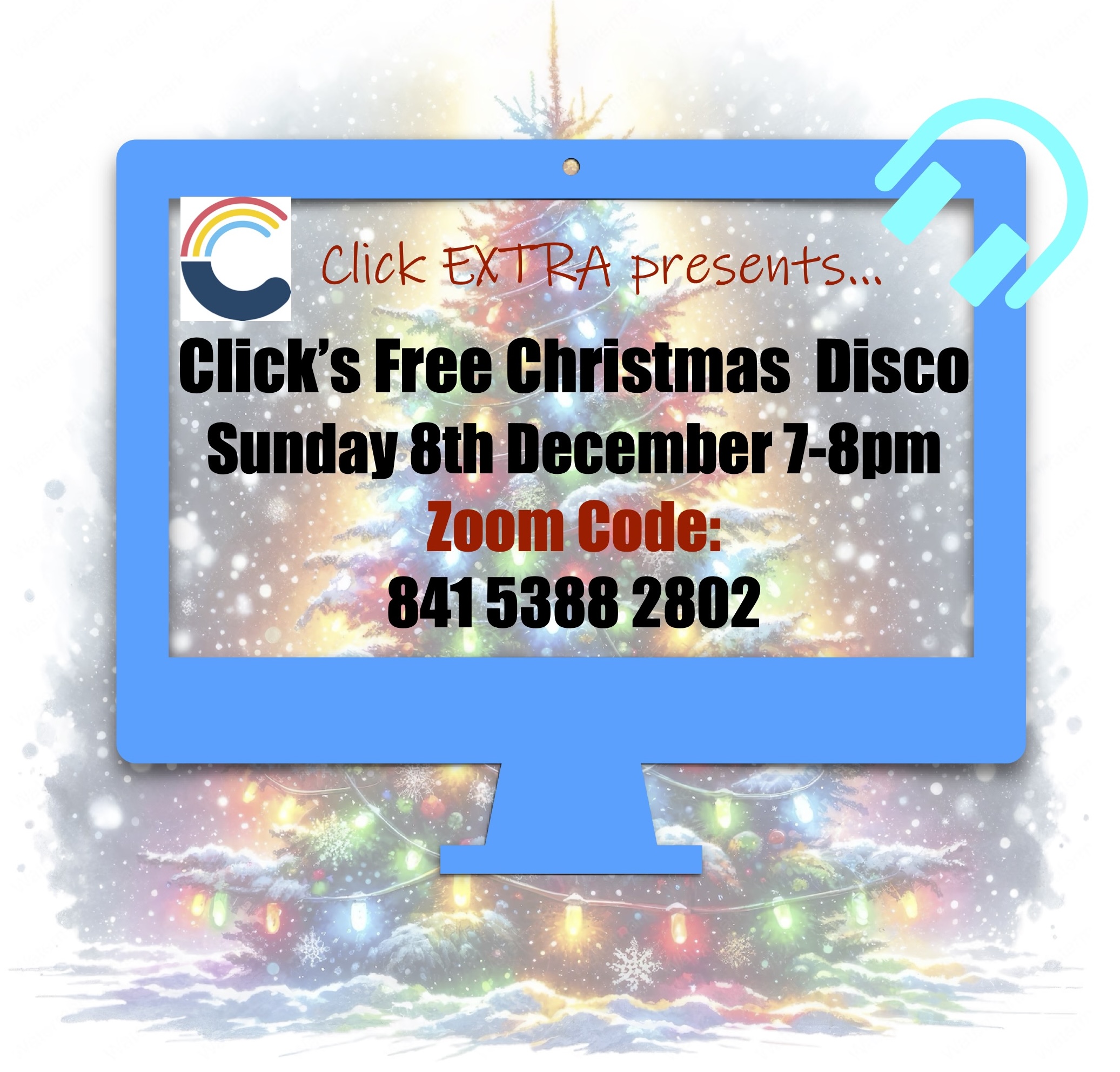 Click's Zoom Christmas FREE Disco - ALL WELCOME!