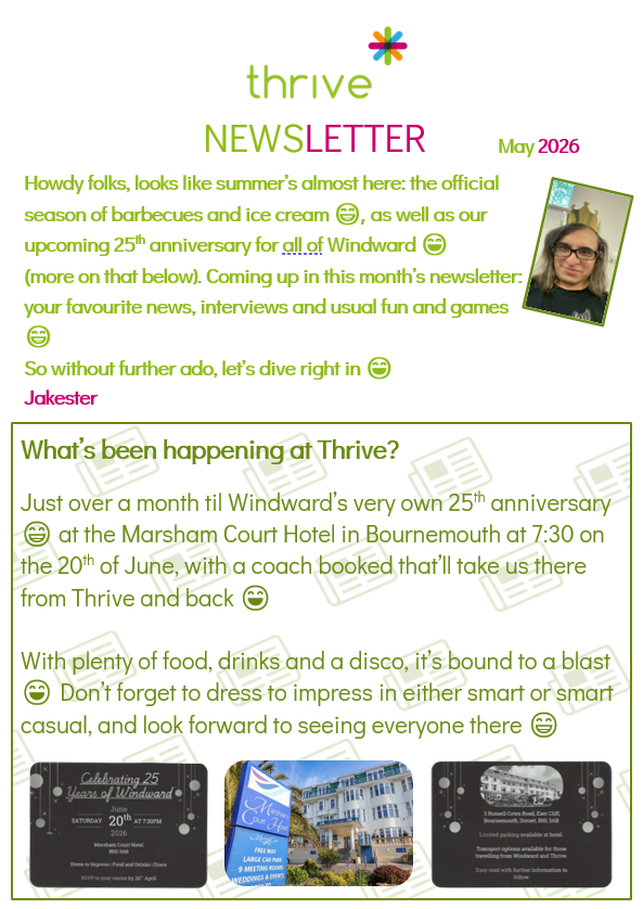 May 2026 Newsletter