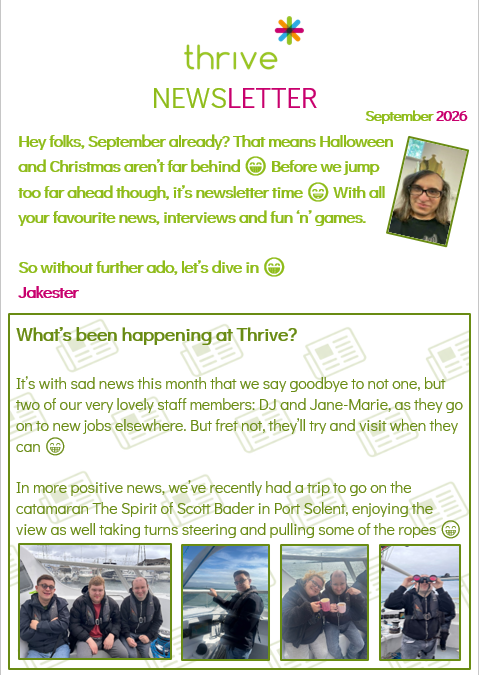 September 2026 Newsletter