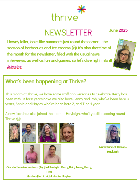 June 2025 Newsletter
