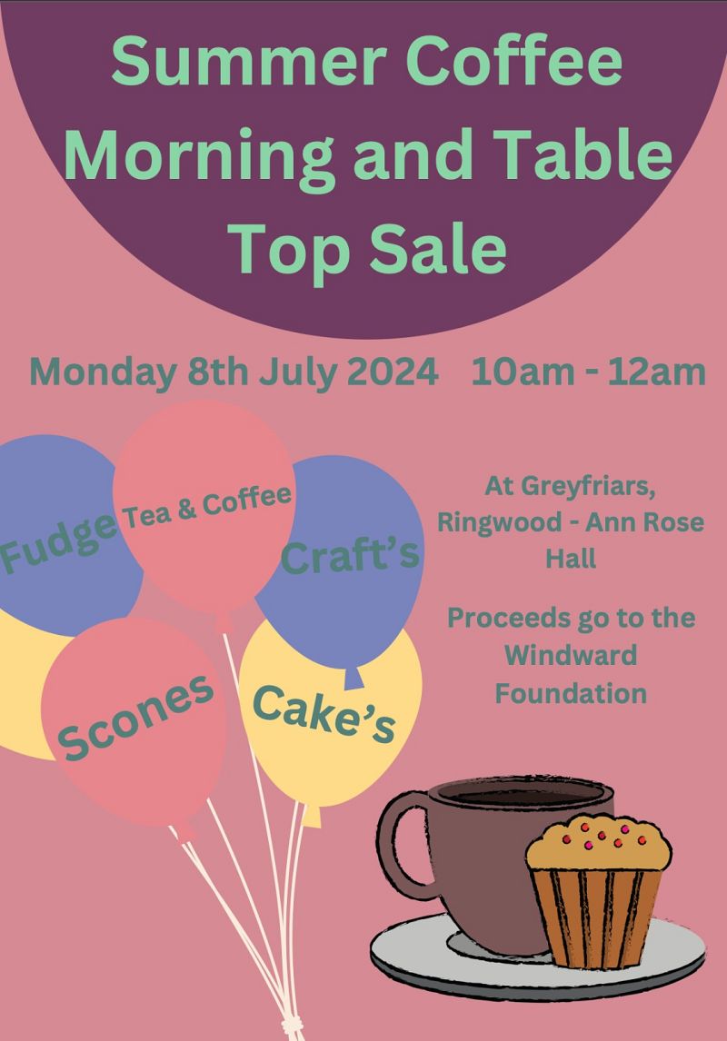 Summer Coffee Morning & Table Top Sale